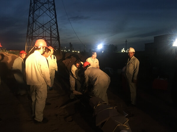 華浩軒生產(chǎn)部全力搶修35千伏電纜 全力保障生產(chǎn)運(yùn)行